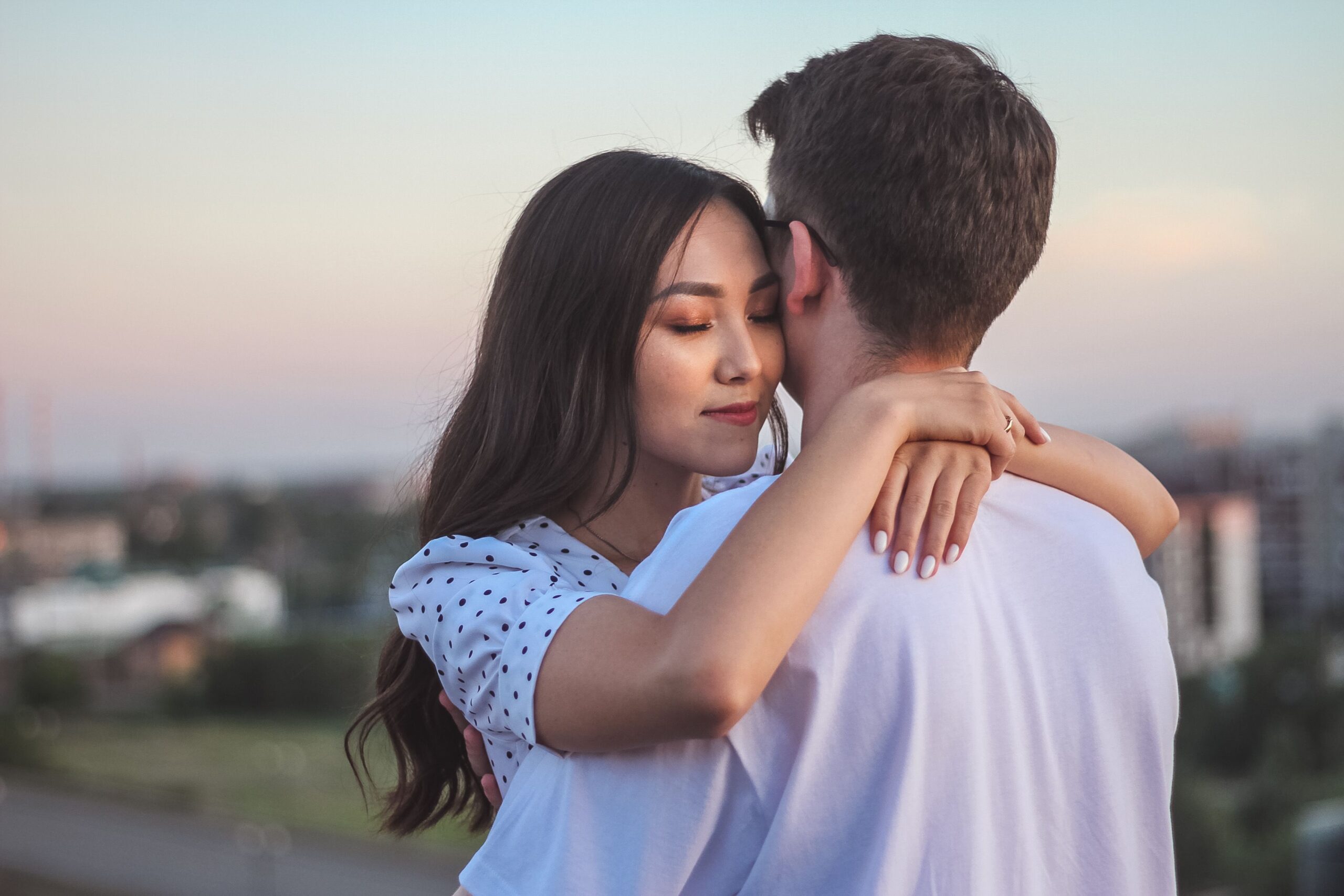 couple hugging